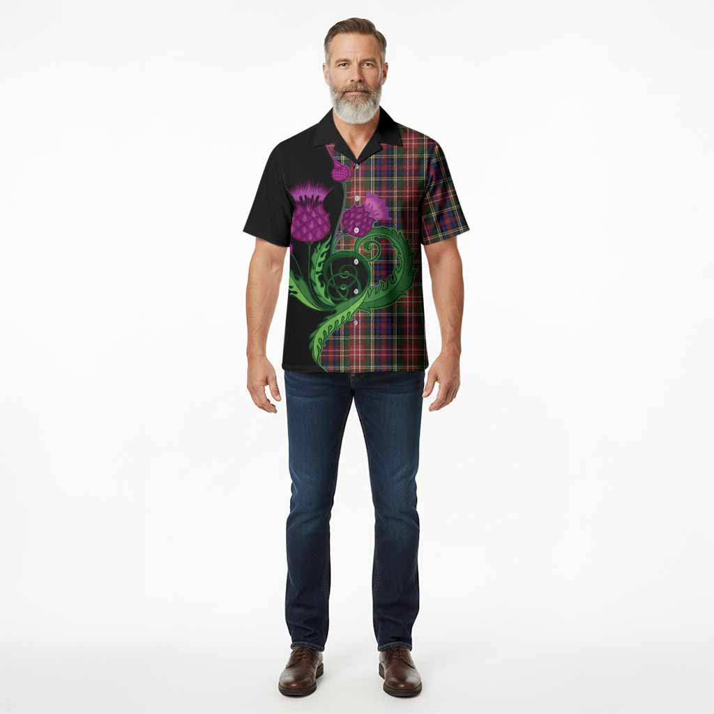Christie Tartan Hawaiian Shirt Traditional Scottish Thistle