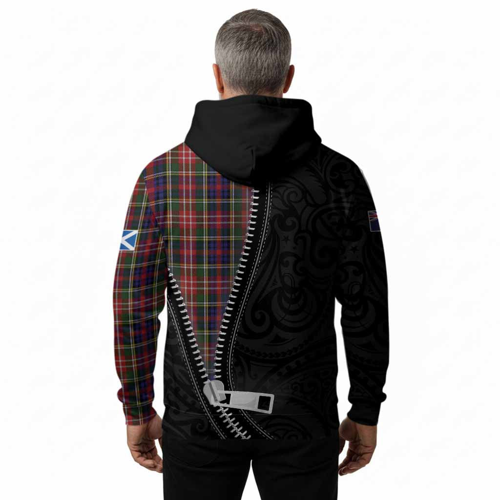 Christie Tartan Hoodie New Zealand Pattern Unique Zipper Stylized