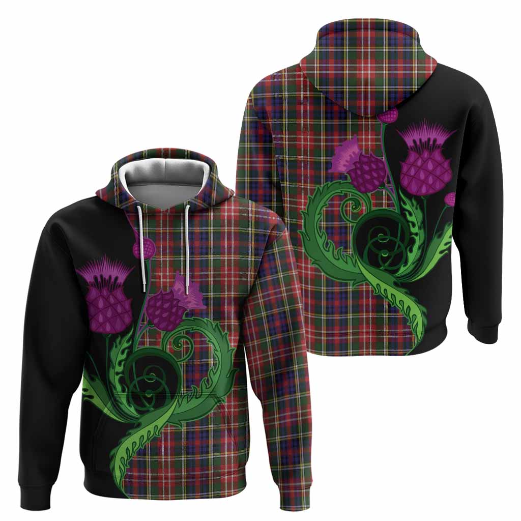 Christie Tartan Hoodie Traditional Scottish Thistle