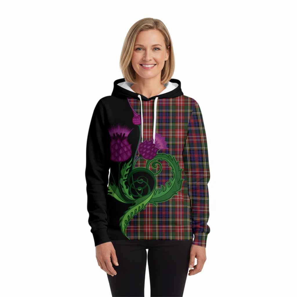 Christie Tartan Hoodie Traditional Scottish Thistle