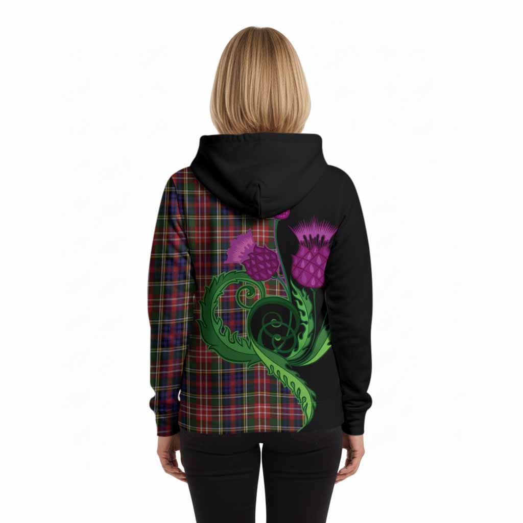 Christie Tartan Hoodie Traditional Scottish Thistle