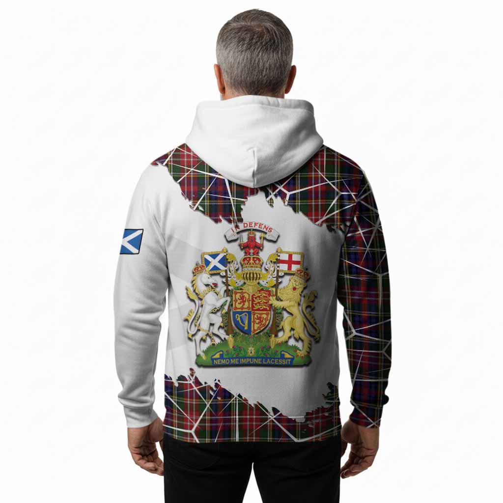 Christie Tartan Hoodie with Family Crest and Lion Rampant Grunge Style