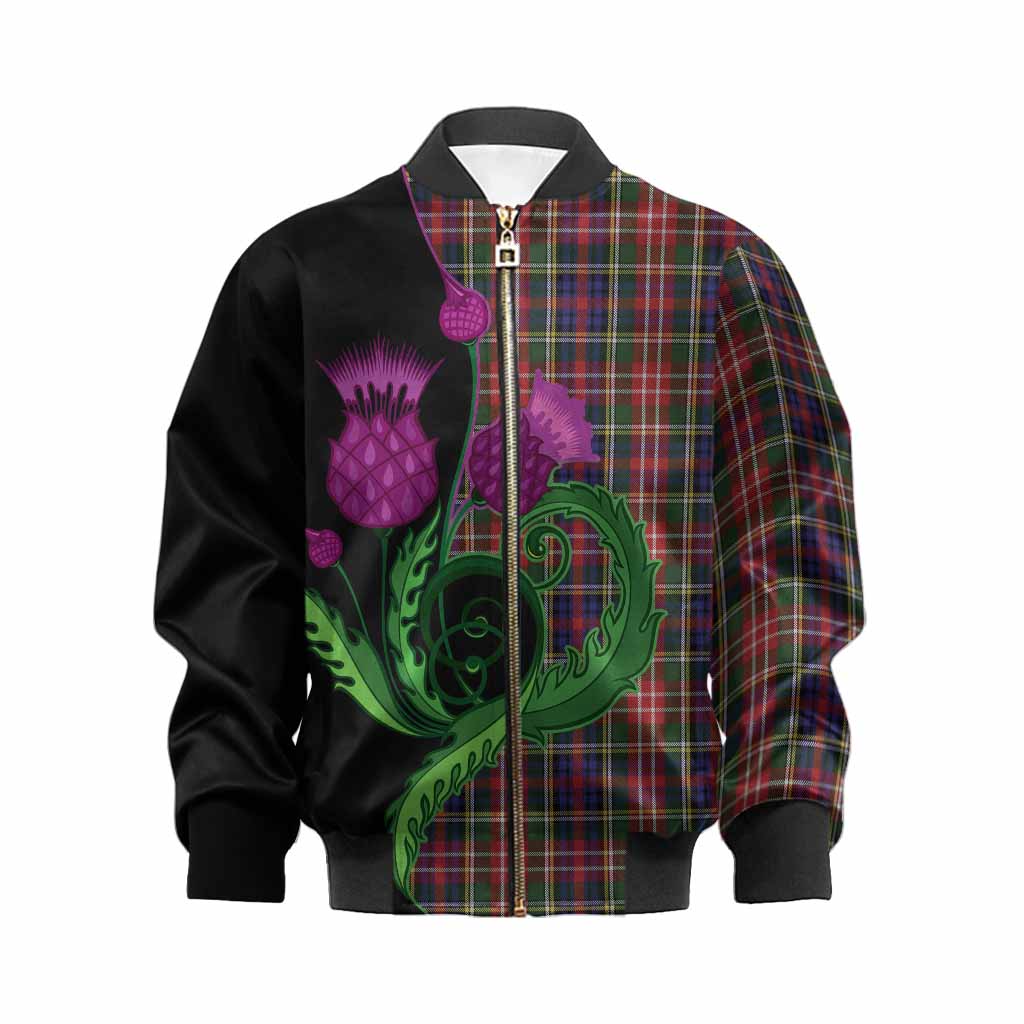 Christie Tartan Kid Bomber Jacket Traditional Scottish Thistle