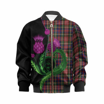 Christie Tartan Kid Bomber Jacket Traditional Scottish Thistle
