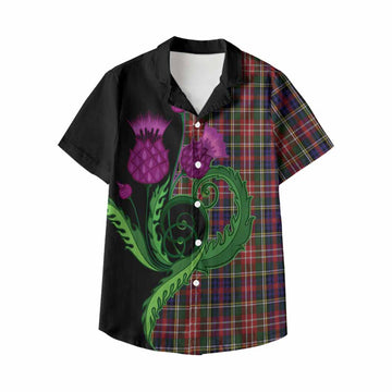 Christie Tartan Kid Hawaiian Shirt Traditional Scottish Thistle