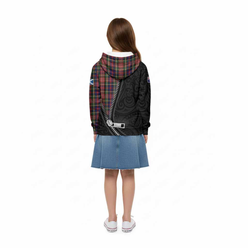 Christie Tartan Kid Hoodie New Zealand Pattern Unique Zipper Stylized