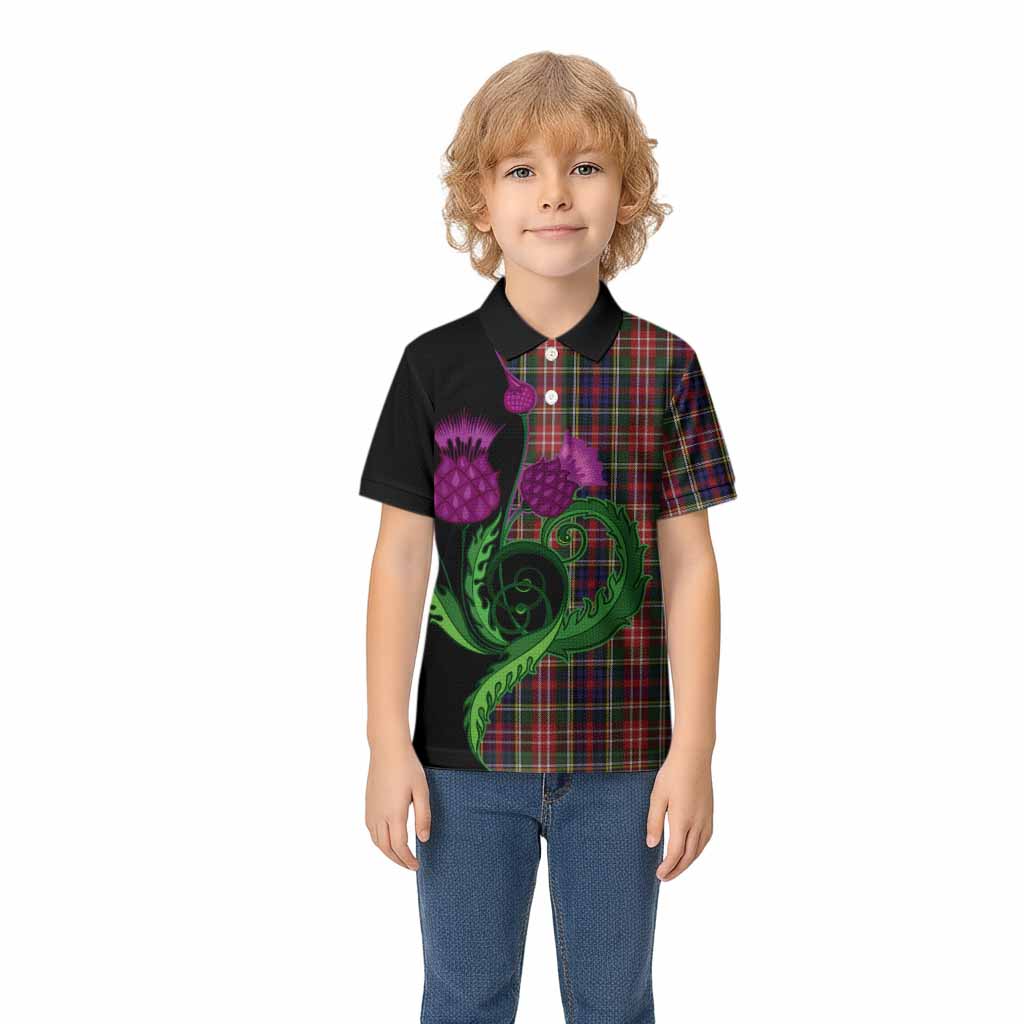 Christie Tartan Kid Polo Shirt Traditional Scottish Thistle