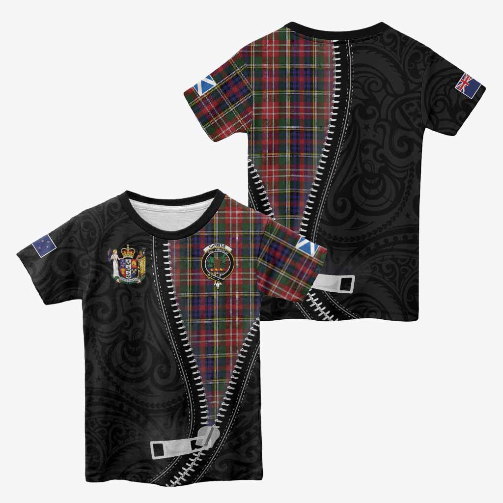 Christie Tartan Kid T-shirt New Zealand Pattern Unique Zipper Stylized