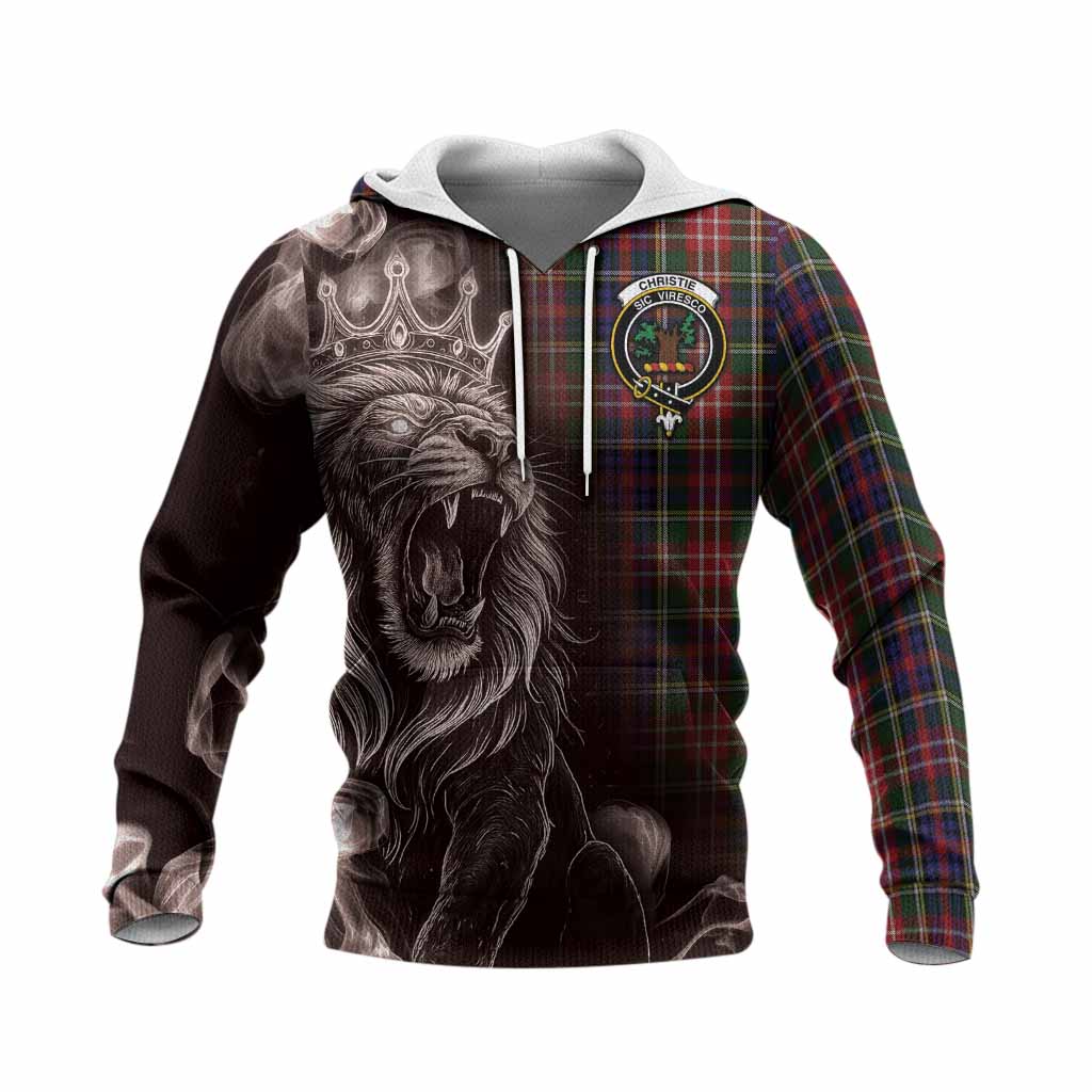 Christie Tartan Knitted Hoodie Roaring Lion Heritage