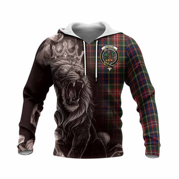 Christie Tartan Knitted Hoodie Roaring Lion Heritage