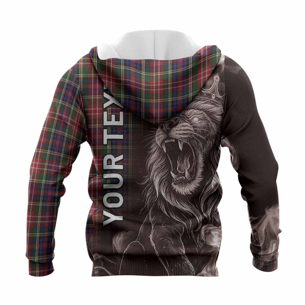 Christie Tartan Knitted Hoodie Roaring Lion Heritage