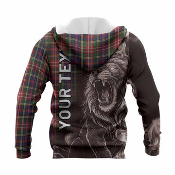 Christie Tartan Knitted Hoodie Roaring Lion Heritage