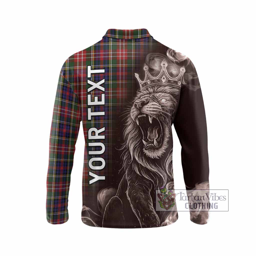 Christie Tartan Long Sleeve Polo Shirt Roaring Lion Heritage