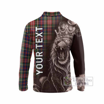Christie Tartan Long Sleeve Polo Shirt Roaring Lion Heritage
