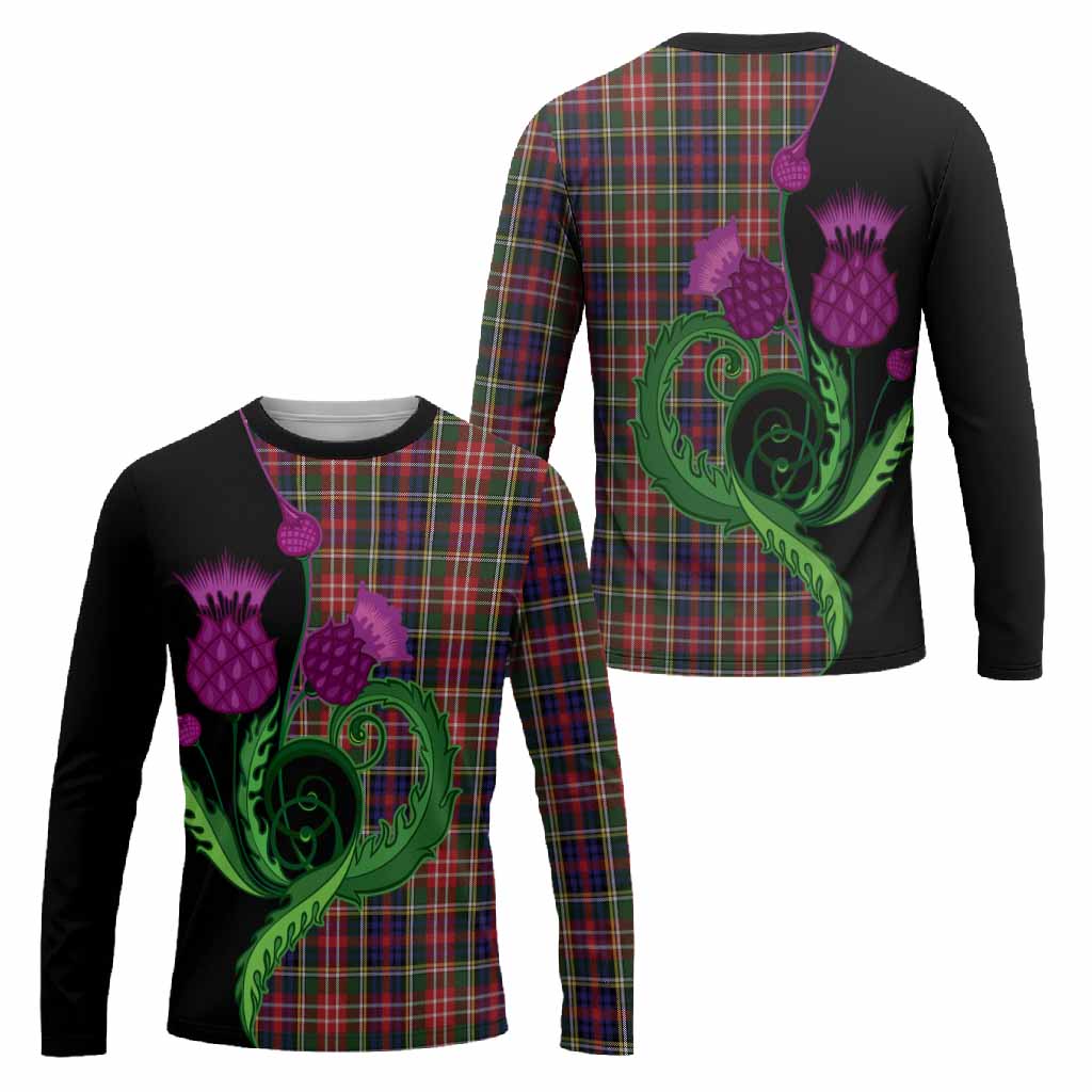 Christie Tartan Long Sleeve T-Shirt Traditional Scottish Thistle