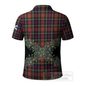 Christie Tartan Polo Shirt Thistle Scottish Spirit