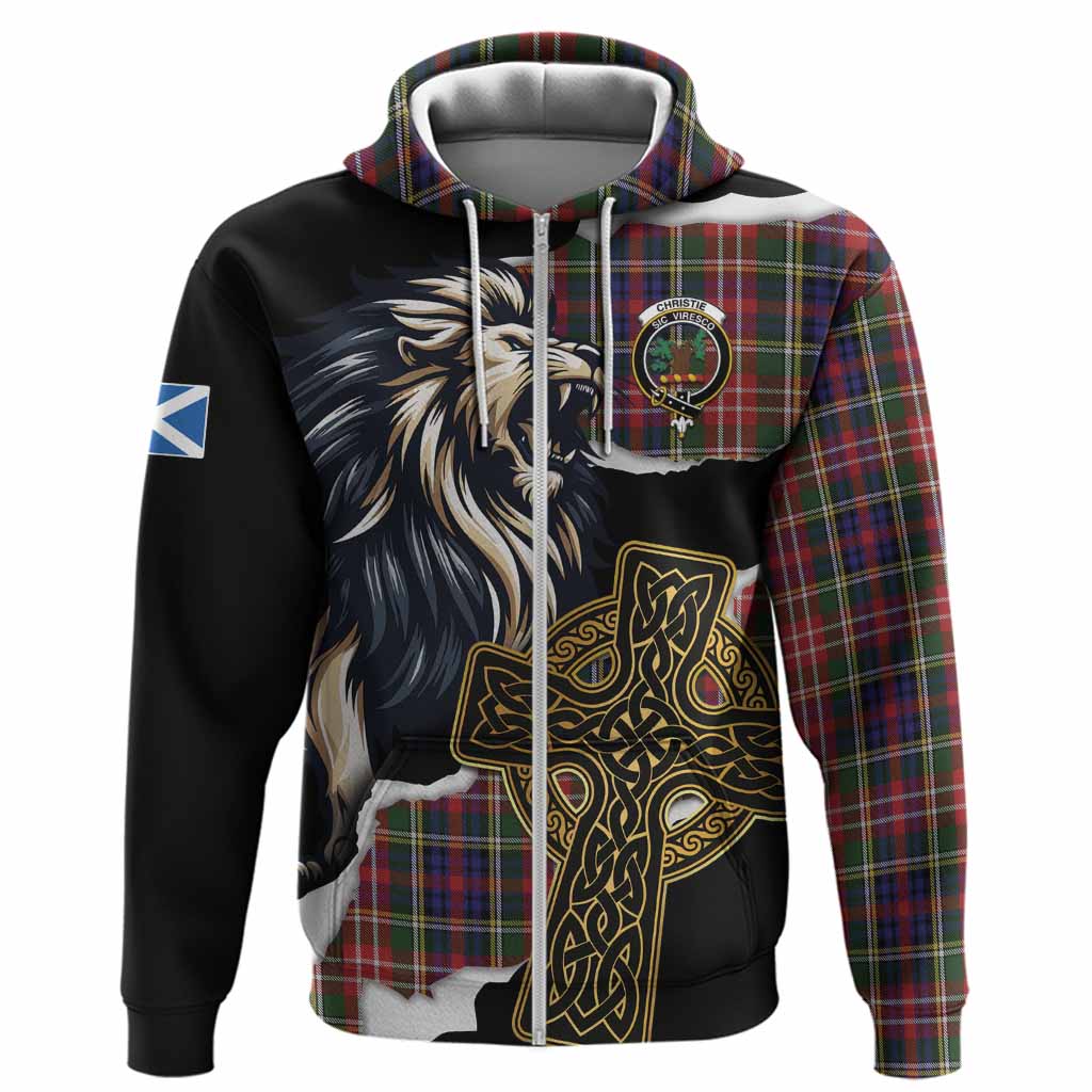 Christie Tartan Scottish Hoodie Lion Celtic Heritage