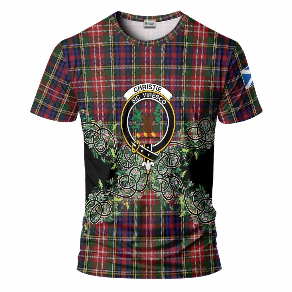 Christie Tartan T-Shirt Thistle Scottish Spirit
