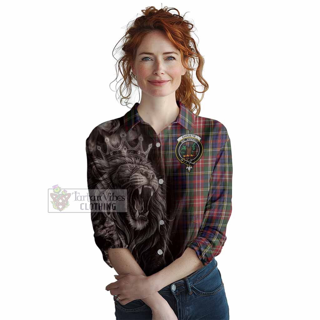 Christie Tartan Women Casual Shirt Roaring Lion Heritage
