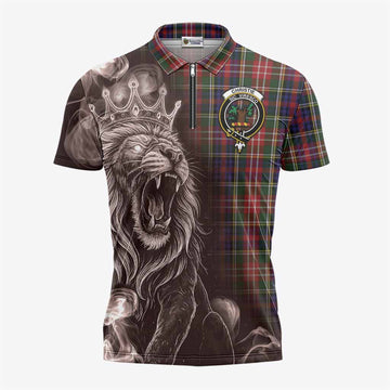 Christie Tartan Zipper Polo Shirt Roaring Lion Heritage