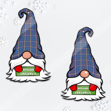 Cian Gnome Christmas Ornament with His Tartan Christmas Hat