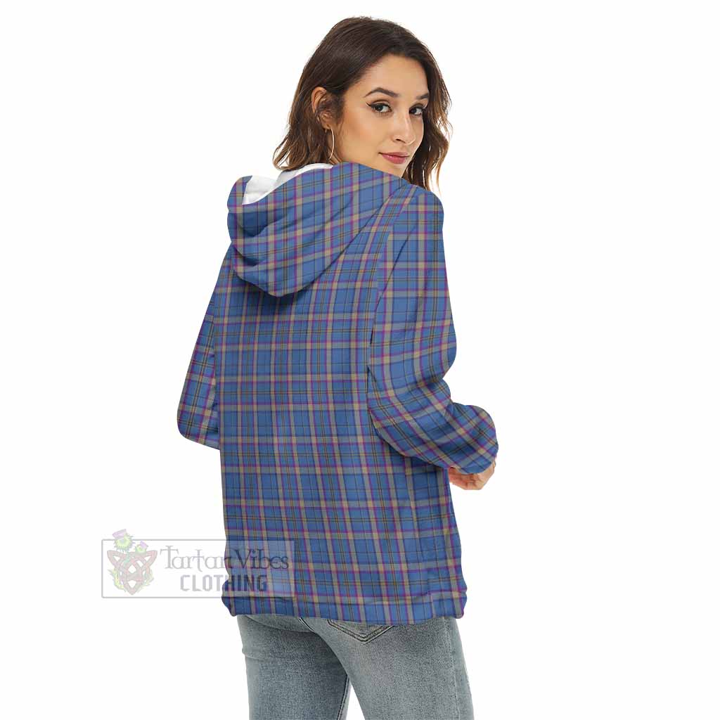 Cian Tartan Women's Borg Fleece Hoodie with Half Zip - Tartan Vibes Clothing