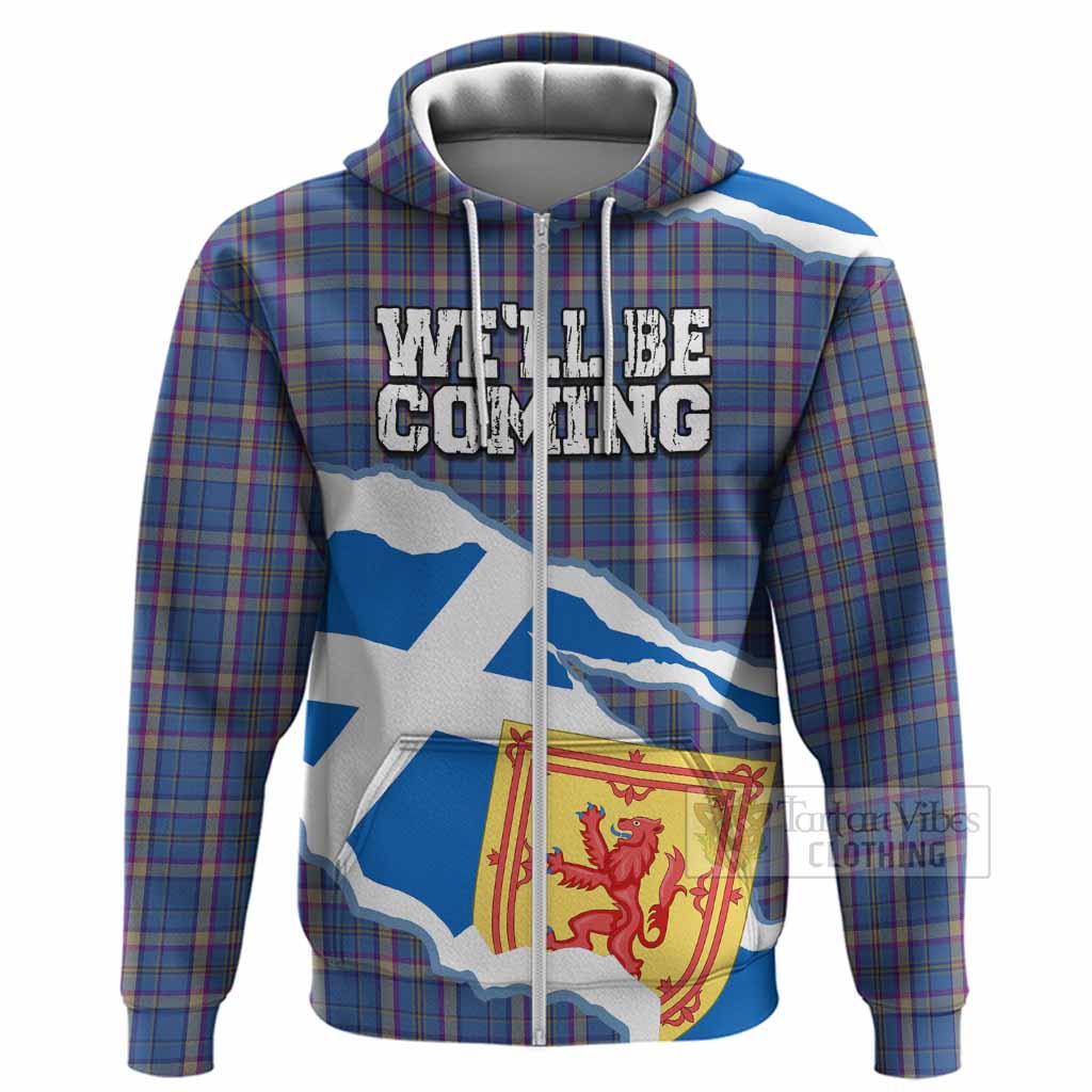 Cian Scotland Football Tartan Hoodie We'll Be Coming