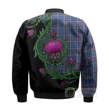 Cian Tartan Bomber Jacket Resilient Scottish Thistle