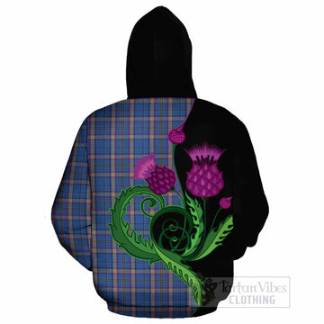 Cian Tartan Cotton Hoodie Traditional Scottish Thistle