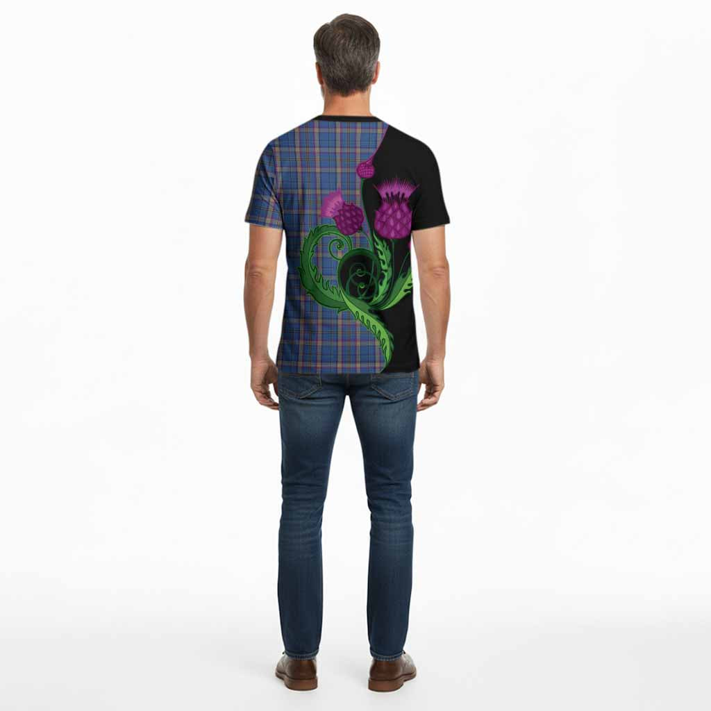 Cian Tartan Cotton T-shirt Traditional Scottish Thistle