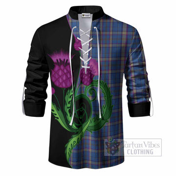 Cian Tartan Ghillie Shirt Traditional Scottish Thistle