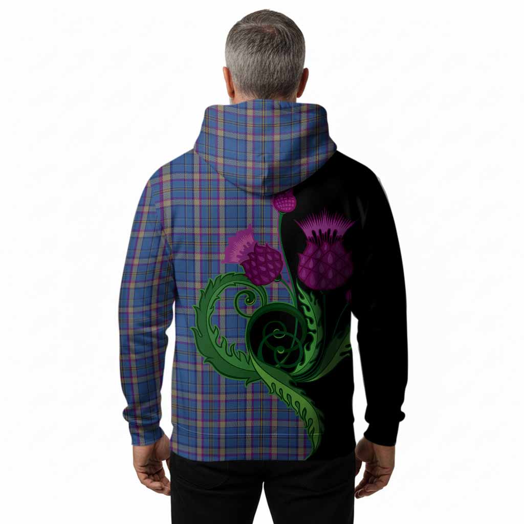 Cian Tartan Hoodie Traditional Scottish Thistle