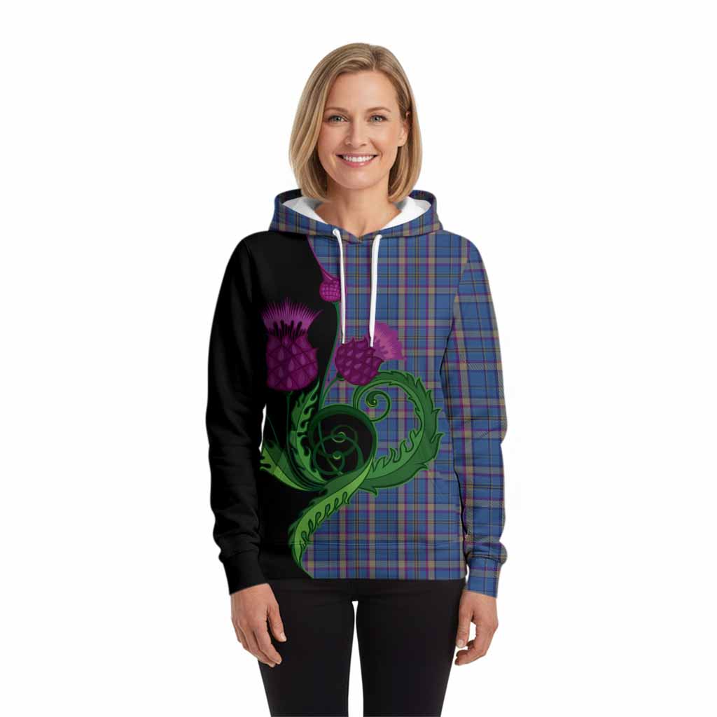 Cian Tartan Hoodie Traditional Scottish Thistle