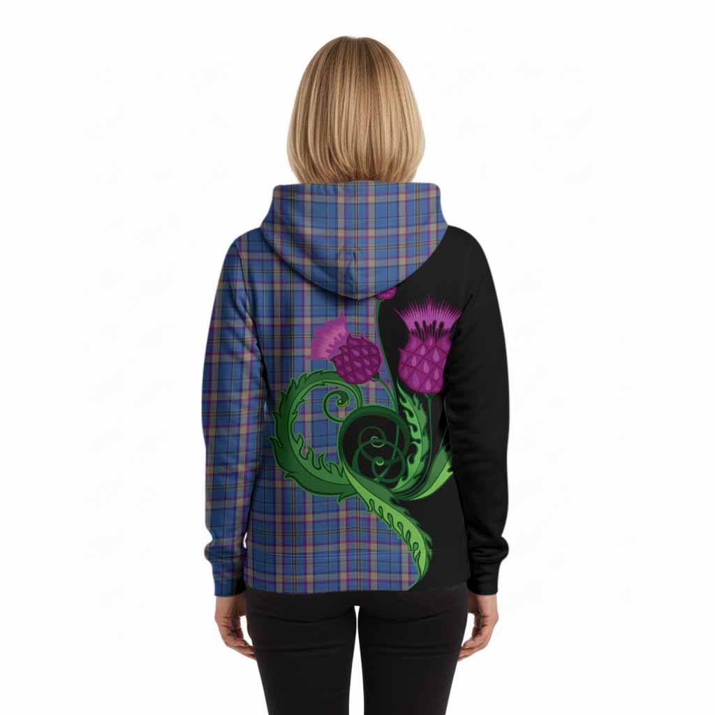 Cian Tartan Hoodie Traditional Scottish Thistle