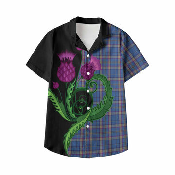 Cian Tartan Kid Hawaiian Shirt Traditional Scottish Thistle