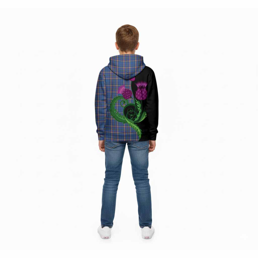 Cian Tartan Kid Hoodie Traditional Scottish Thistle