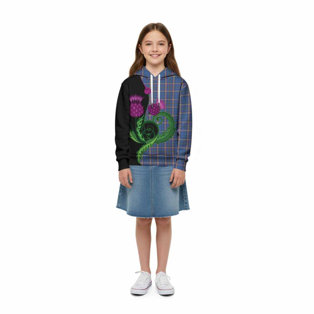 Cian Tartan Kid Hoodie Traditional Scottish Thistle