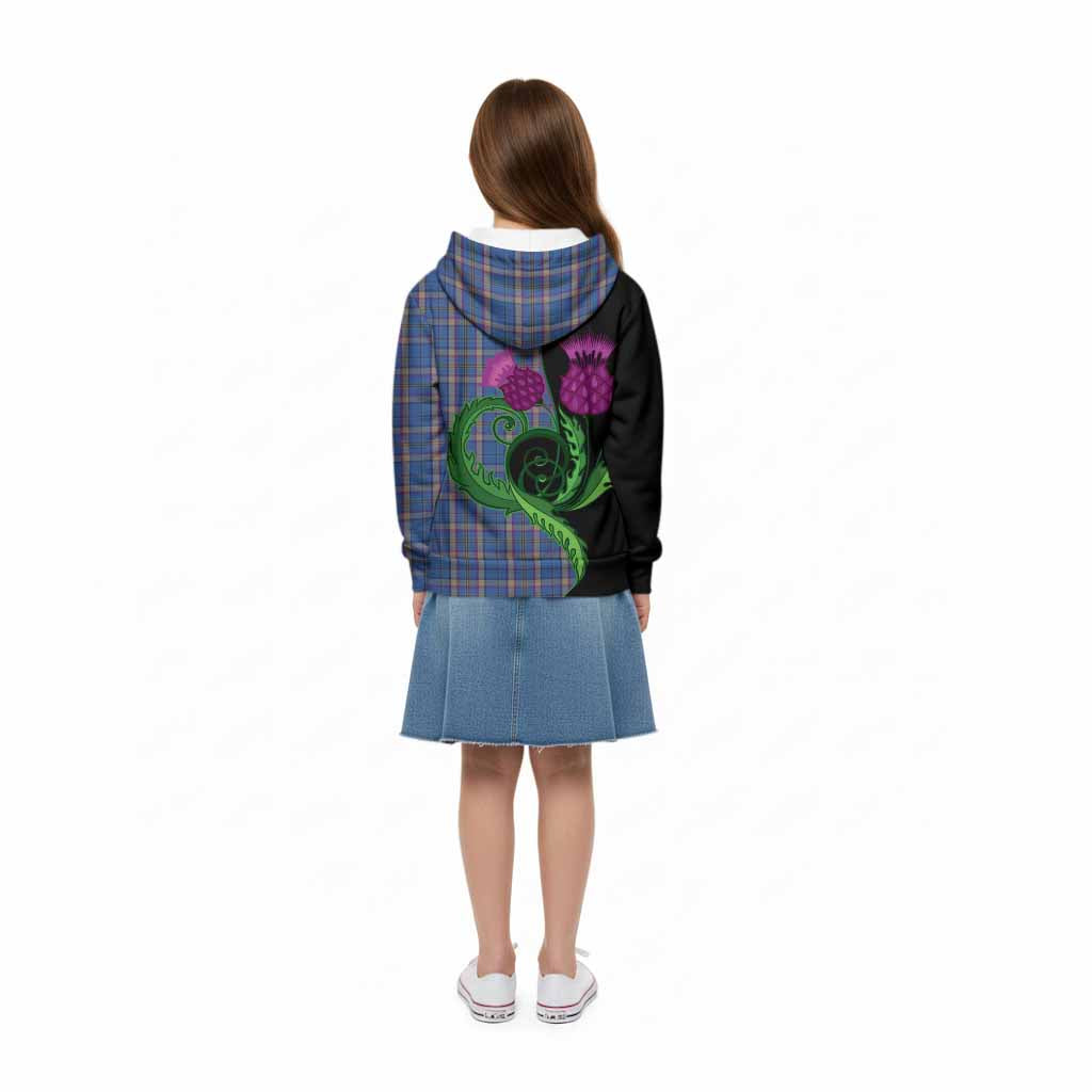 Cian Tartan Kid Hoodie Traditional Scottish Thistle