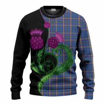 Cian Tartan Knitted Sweater Traditional Scottish Thistle