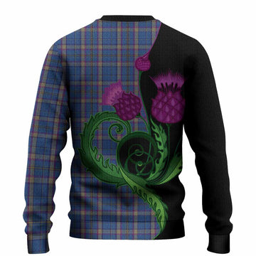 Cian Tartan Knitted Sweater Traditional Scottish Thistle