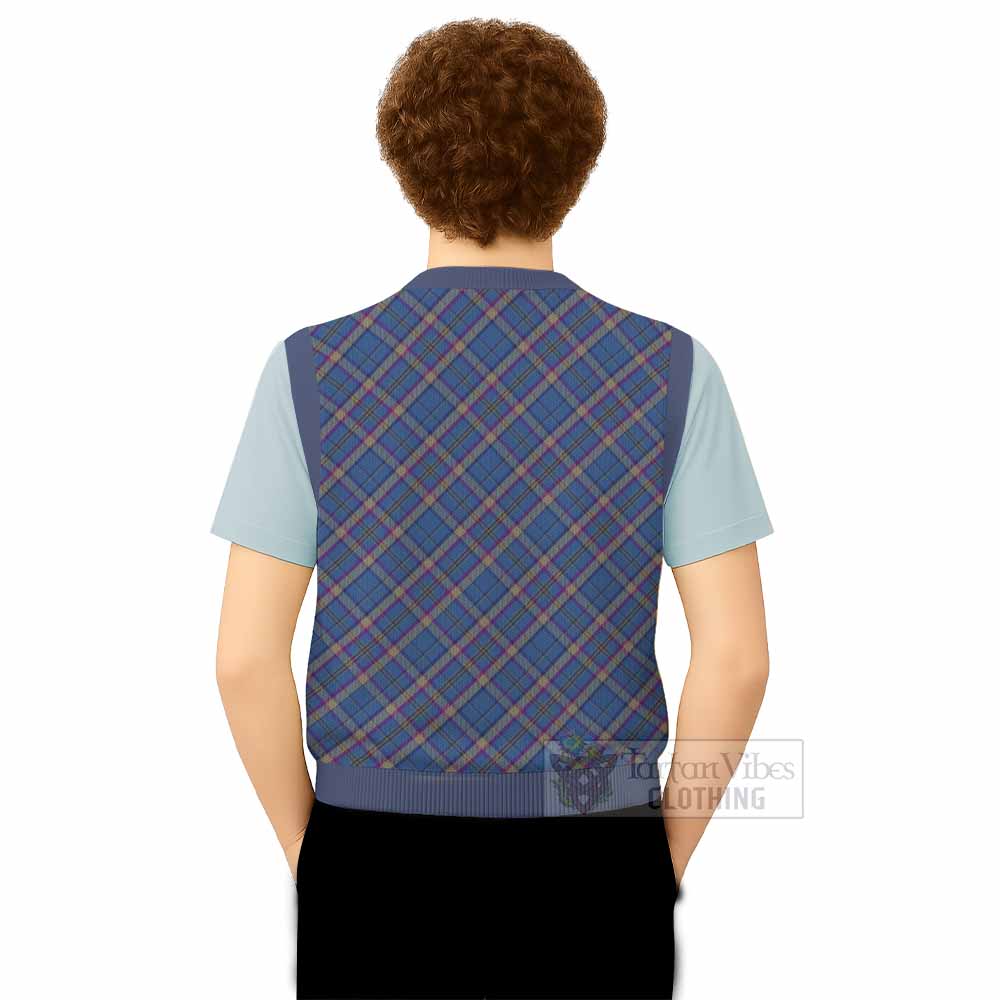 Cian Tartan  Knitted V-Neck Vest Cross Style