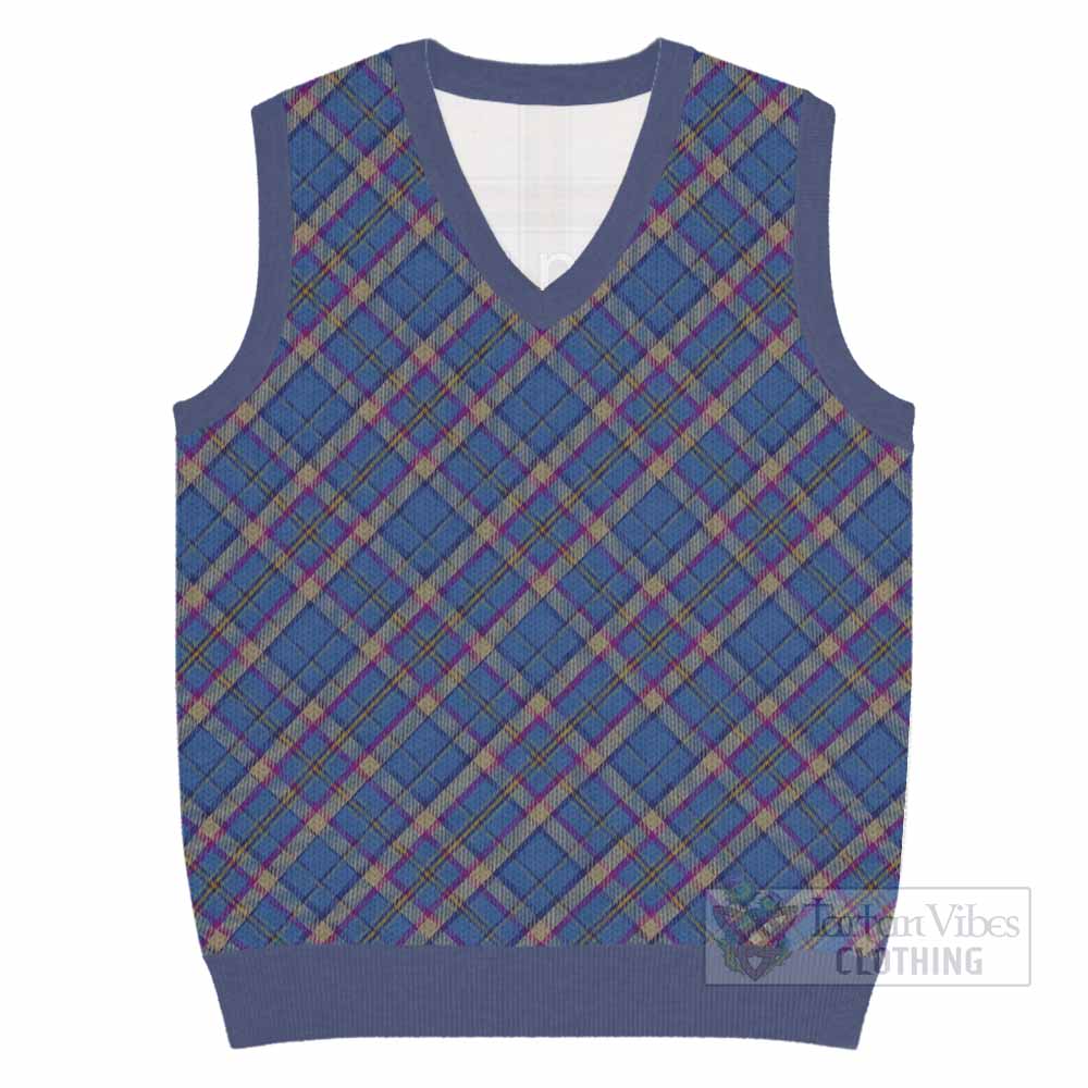Cian Tartan  Knitted V-Neck Vest Cross Style