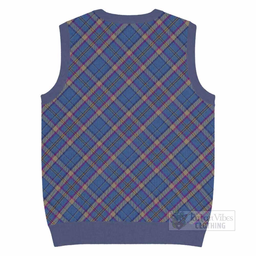 Cian Tartan  Knitted V-Neck Vest Cross Style