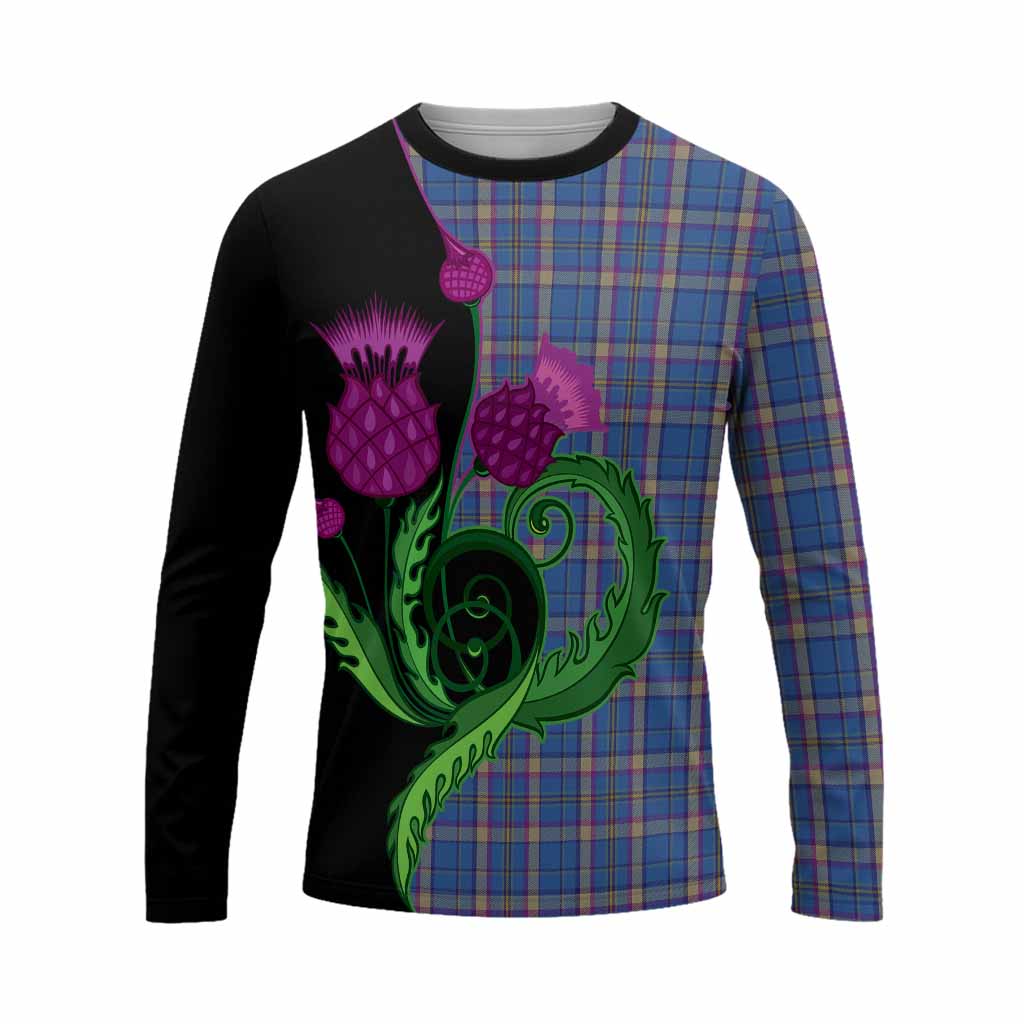 Cian Tartan Long Sleeve T-Shirt Traditional Scottish Thistle