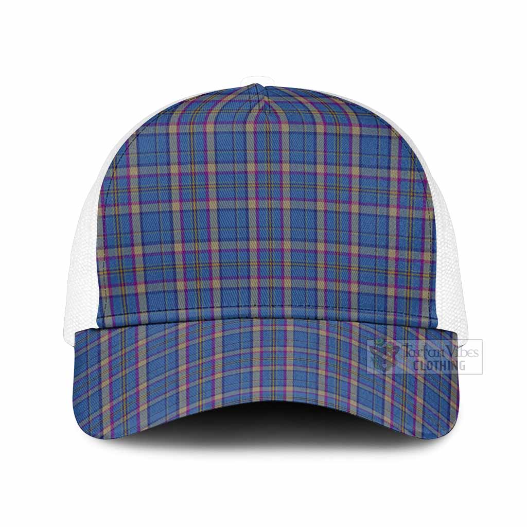 Cian Tartan Mesh Trucker Cap One Size (Adjustable) White - Tartan Vibes Clothing