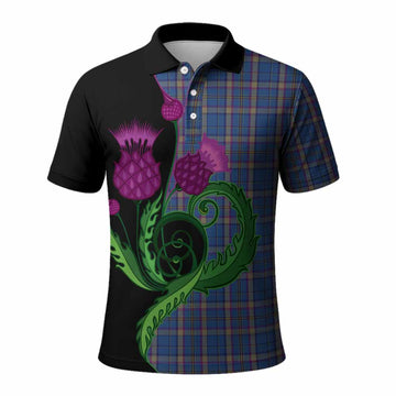 Cian Tartan Polo Shirt Traditional Scottish Thistle