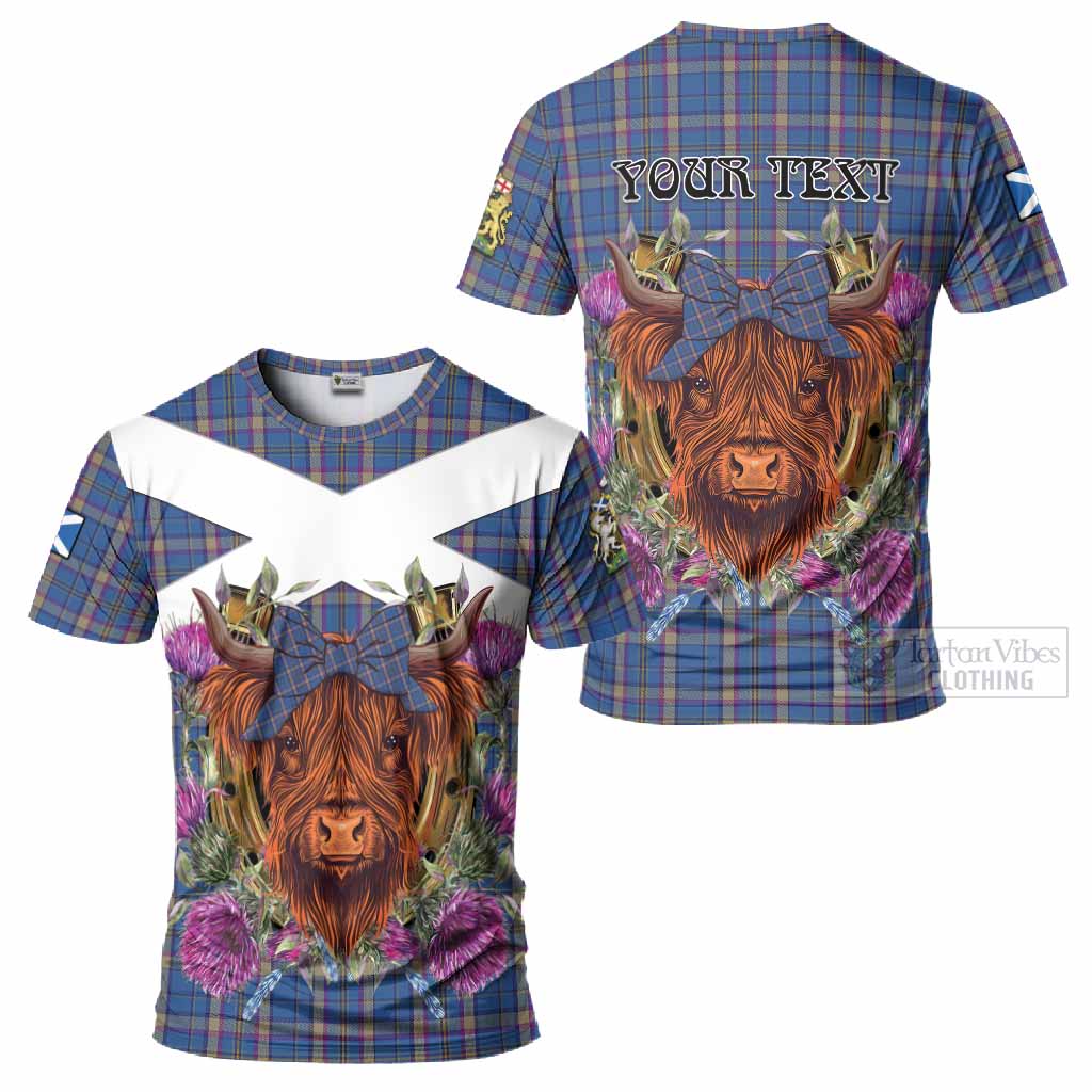 Cian Tartan T-Shirt Scottish Thistle Heilan Coo