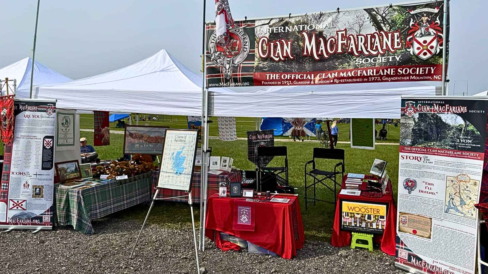 Clan MacFarlane at Indianapolis Highland Games.