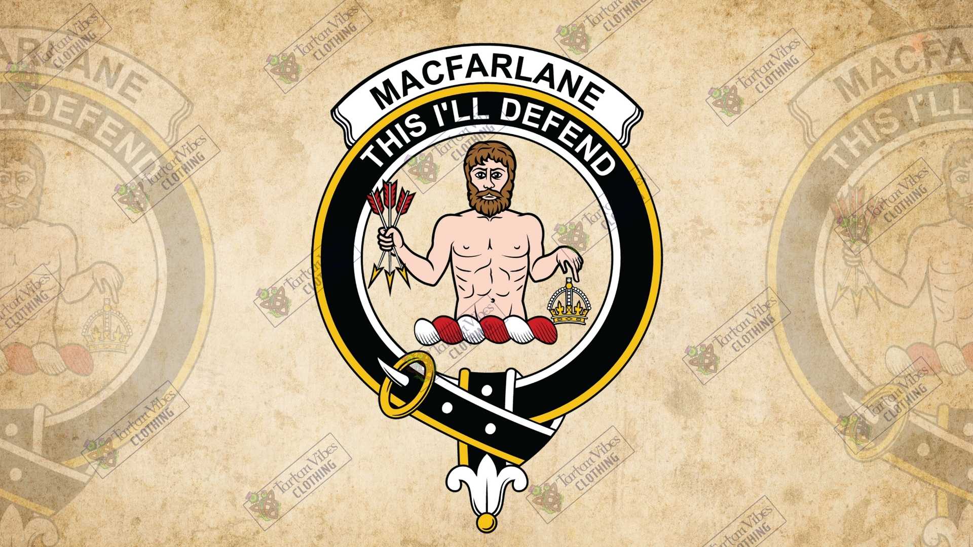 Clan MacFarlane Crest and Motto