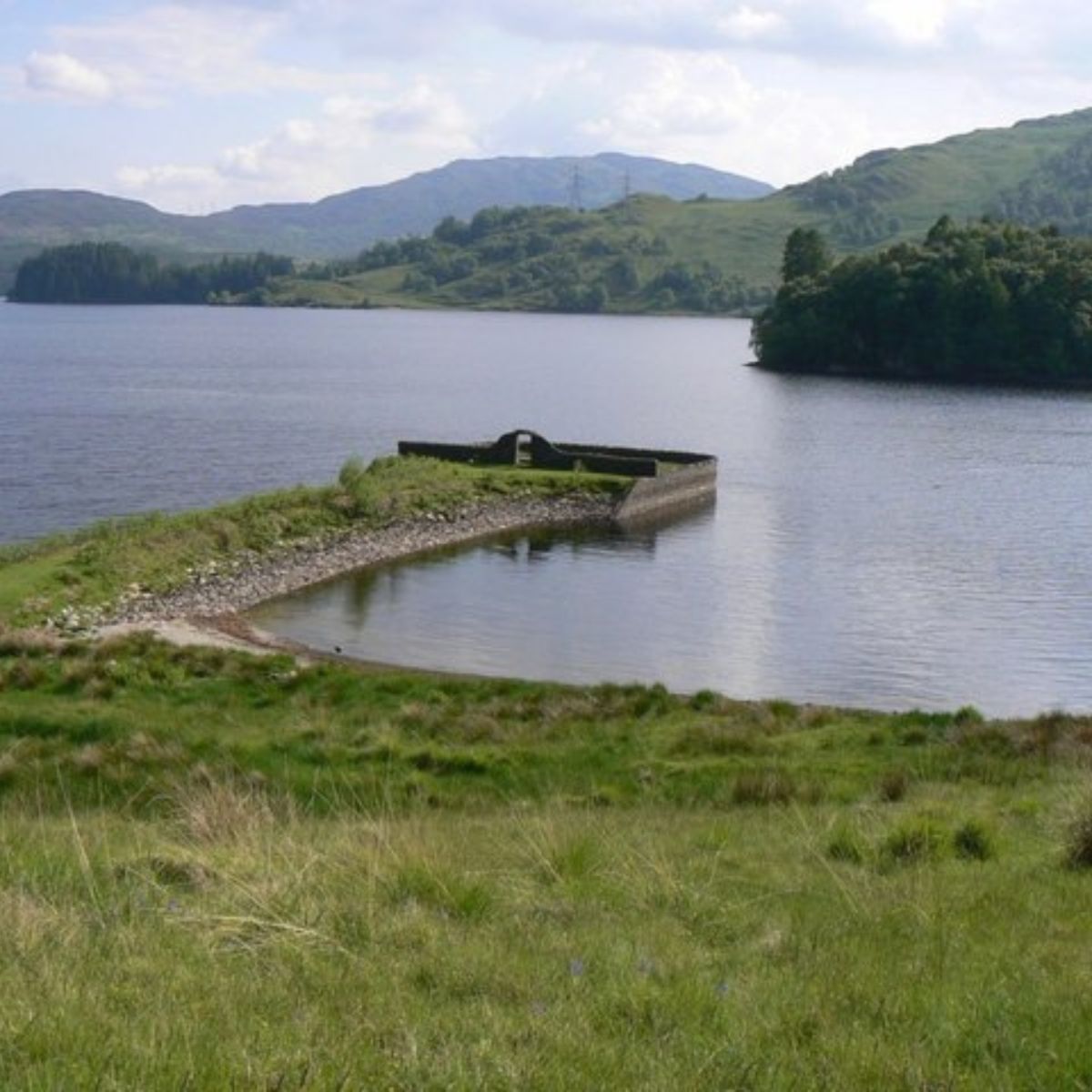 Clan MacGregor Burial Ground on Loch Katrine, Scotland.